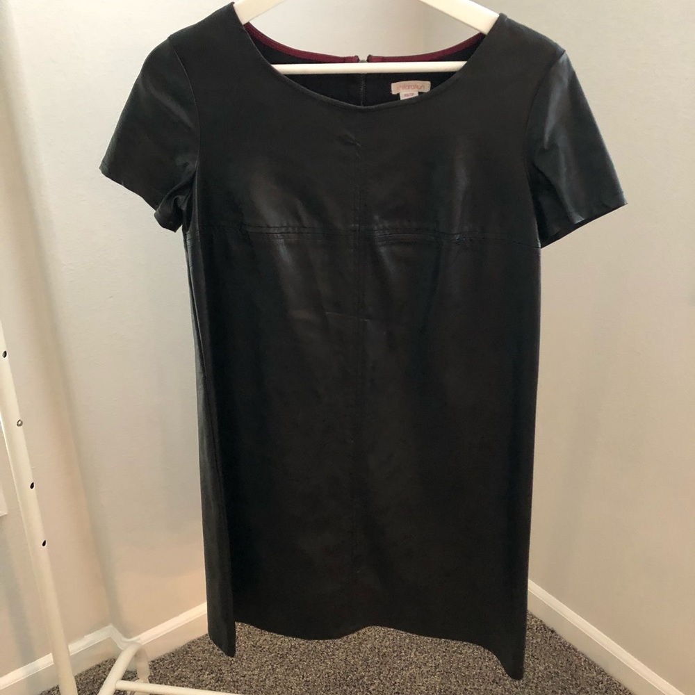 Faux Leather mini dress